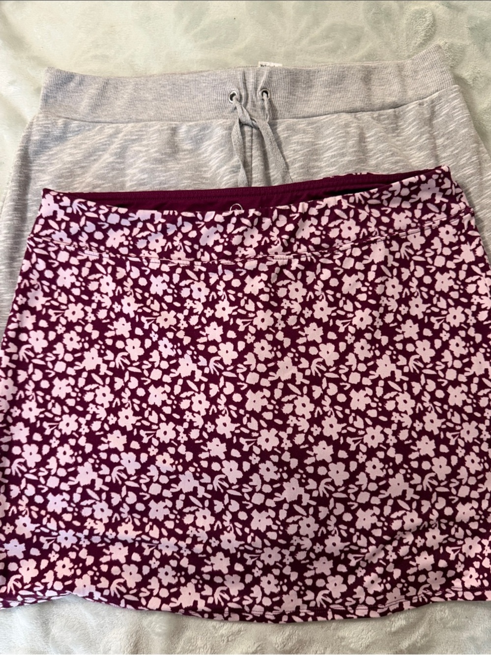 Tranquility by Colorado Clothing Plum and Light Pink Floral Skater Skirt